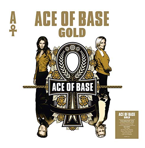 Ace of Base "Gold" vinyl album cover with band members and gold design.