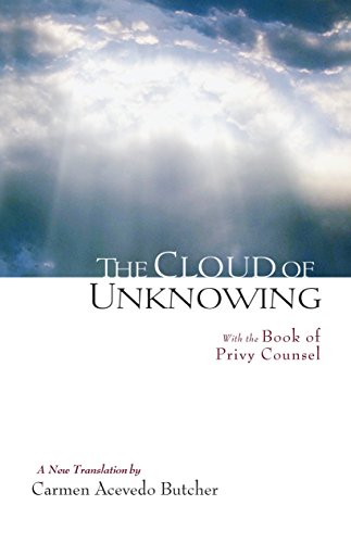 Book cover of The Cloud of Unknowing featuring clouds and light against white background.