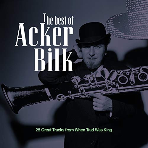 Acker Bilk album cover featuring the musician with his clarinet.