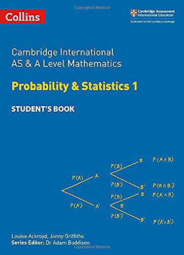 Blue textbook cover with title, authors, and probability diagram.