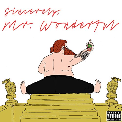 Album cover for Action Bronson’s “Mr. Wonderful” featuring a cartoon illustration.