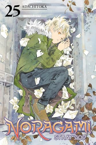 Manga cover featuring a blonde boy in a green coat curled inside a locker.
