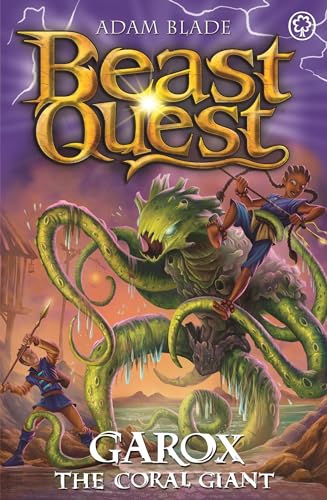 Book cover: hero facing a large, green, tentacled coral giant.