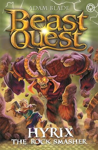 Book cover: a boy with a hammer faces a large, horned beast.