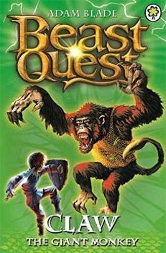 Book cover: a giant, angry monkey looms over a knight with a shield.
