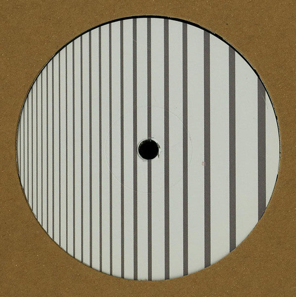 Black and white striped vinyl record with a central hole.