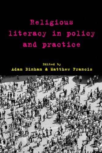 Book cover: "Religious literacy in policy and practice" with crowd image.