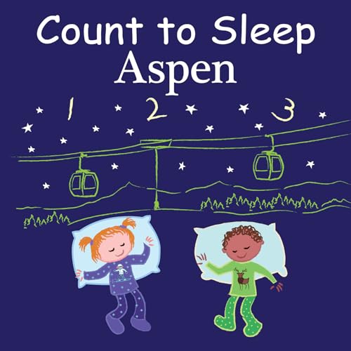 Book cover: children sleeping under a starry, mountain ski lift scene.