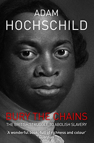 Book cover: portrait of a man, title āBury the Chainsā in red text.