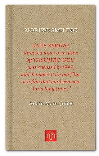 Tan book cover titled Noriko Smiling with red text and a small red logo.
