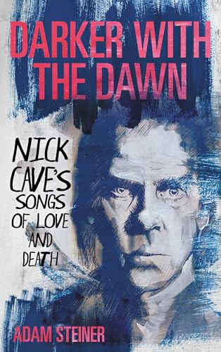 Book cover featuring a painted portrait of Nick Cave with red text.