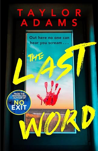 Book cover: “The Last Word” with a bloody handprint and yellow text.