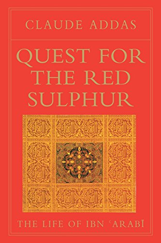 Book cover with red background, gold text, and a central Islamic geometric pattern.