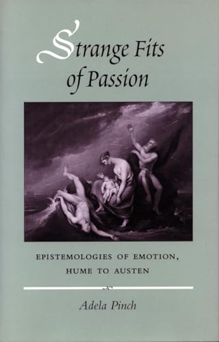 Book cover: "Strange Fits of Passion" with a dramatic, classical painting.
