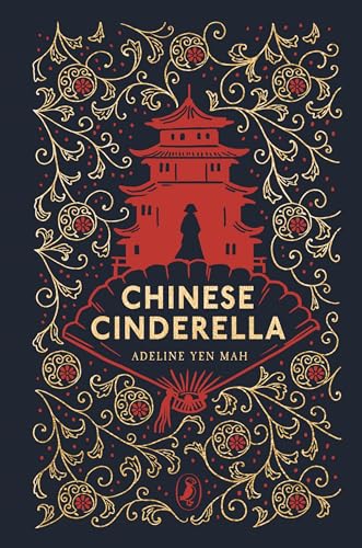 Book cover for "Chinese Cinderella" with a red pagoda and ornate gold details.