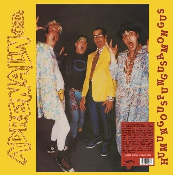 Album cover featuring four men in colorful, patterned clothing.
