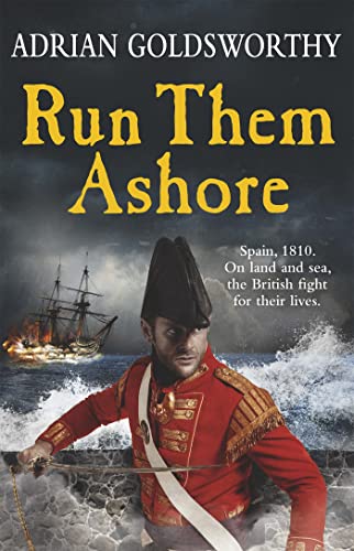 Book cover: historical fiction with a sailor, ship, and stormy sea.