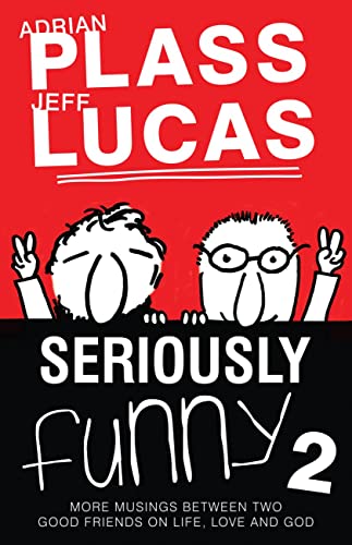 Red book cover with cartoon figures and white text: "Seriously Funny 2".