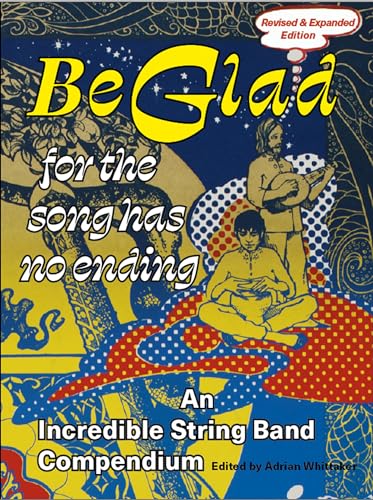Book cover with psychedelic art and portraits of musicians.