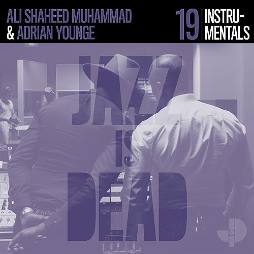Album cover for Adrian Younge’s “Instrumentals Jid019” with blurred figures.