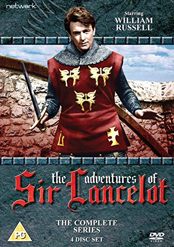 DVD cover for "The Adventures of Sir Lancelot" featuring William Russell.