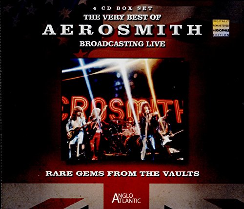 Aerosmith 4-CD box set cover with band image and red star.