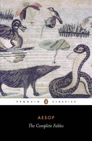 Book cover with illustrated animals—duck, snake, fox, and bird—in mosaic style.