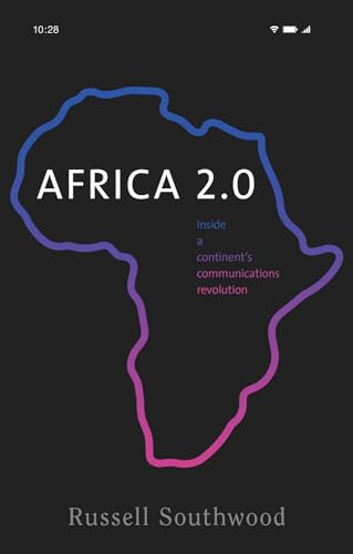 Book cover: “Africa 2.0” with a map of Africa in purple and blue.