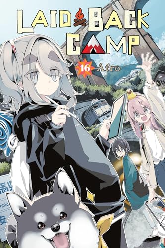 Manga cover with anime girls, a dog, and a bridge background.