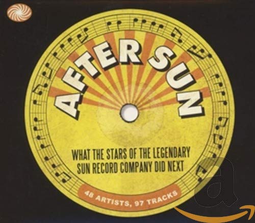 CD cover featuring a yellow vinyl record design with musical notes and text.