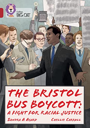 Book cover depicting a man speaking to reporters during the Bristol Bus Boycott.
