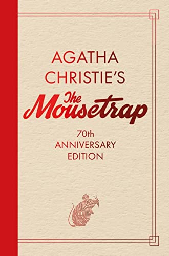 Book cover for Agatha Christie’s “The Mousetrap” with a mouse illustration.