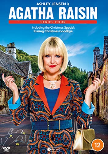 Agatha Raisin DVD cover featuring Ashley Jensen in a patterned jacket.