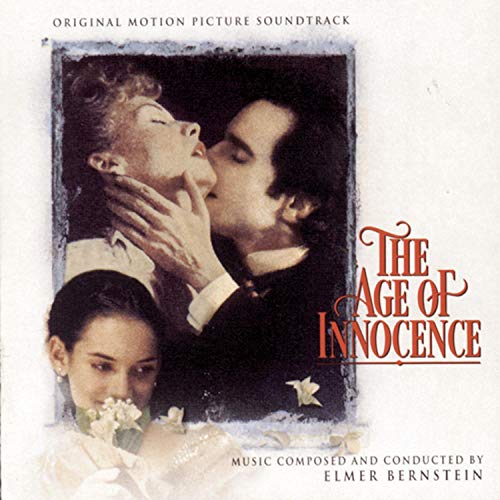 CD cover for āThe Age of Innocenceā soundtrack featuring film characters.