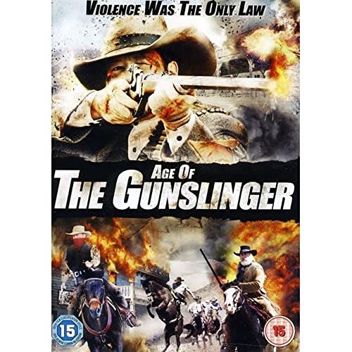 DVD case for "Age Of The Gunslinger", likely depicting a Western gunslinger.