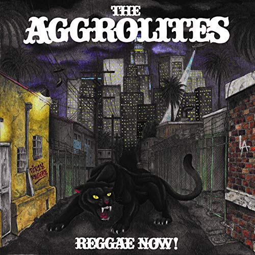 CD cover: The Aggrolites, a panther, and a city skyline illustration.