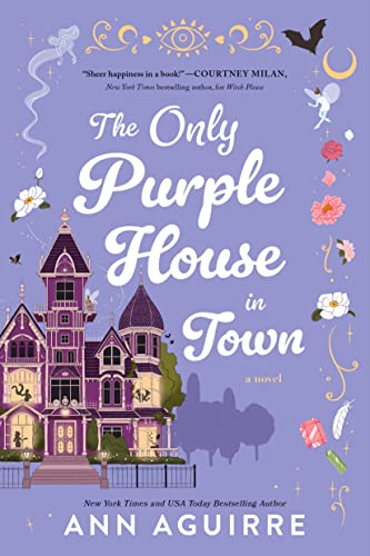 Purple Victorian house illustration for the novel "The Only Purple House in Town.