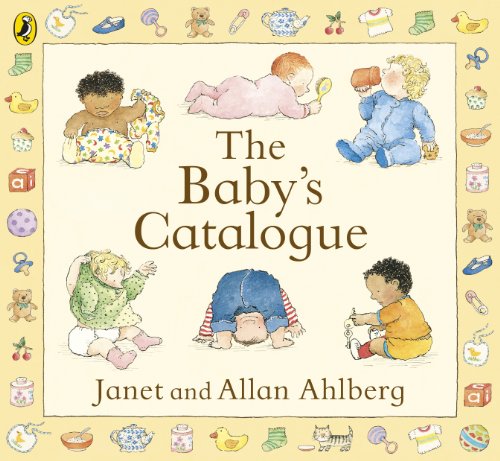Book cover: “The Baby’s Catalogue” with illustrations of diverse babies.