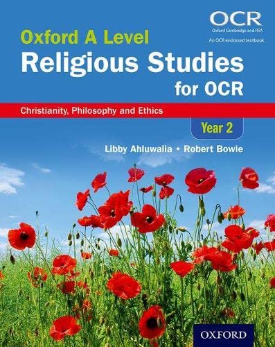 Textbook cover for Religious Studies with red poppies in a field.