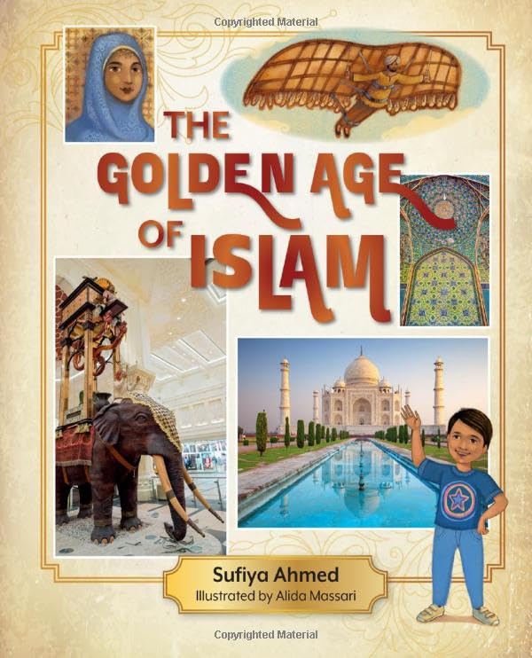 Book cover depicting Islamic architecture, people, and an illustrated camel.