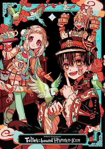 Cover of “Toilet-Bound Hanako-Kun” volume 2, featuring illustrated characters and birds.