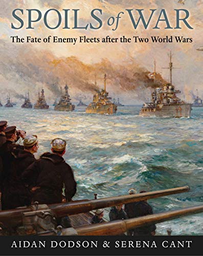 Book cover depicting historic warships and observers on a dock.