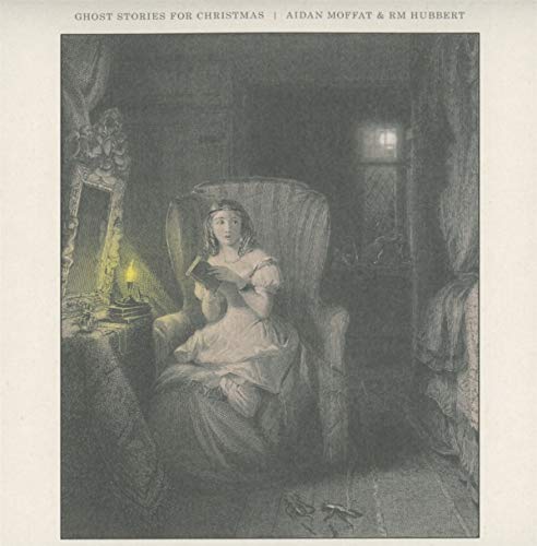 Vintage-style illustration of a woman reading by candlelight in a room.