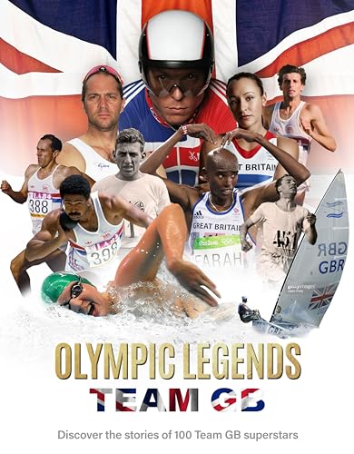 Collage of Team GB Olympic athletes against a Union Jack background.