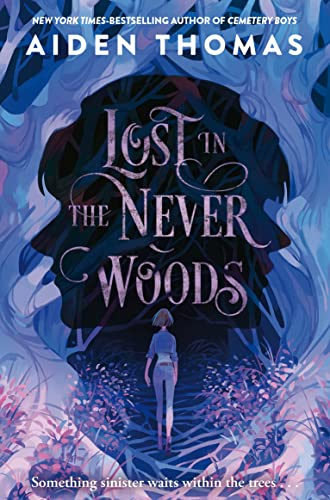 Book cover: silhouette head with a girl walking into dark woods.