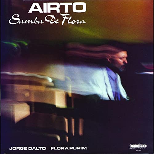 CD cover for Airto Moreira’s “Samba De Flora” with blurred portrait.