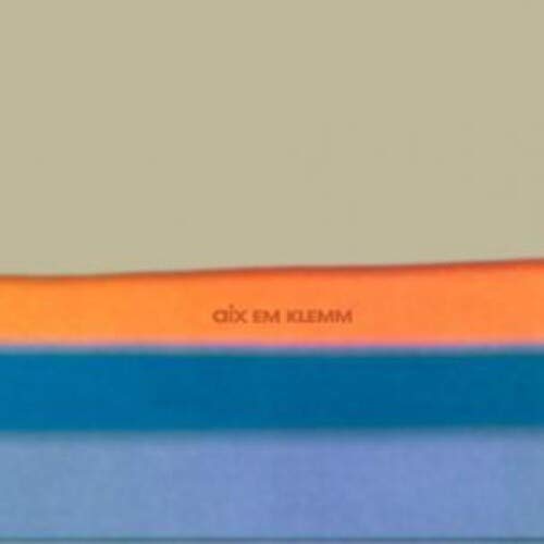 Vinyl record cover with horizontal color blocks and text “aix em klemm”.