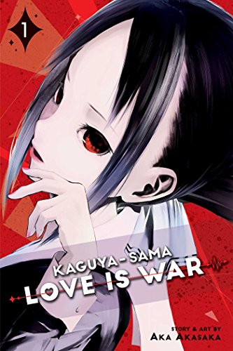 Manga cover featuring a young woman with dark hair and red eyes on red.