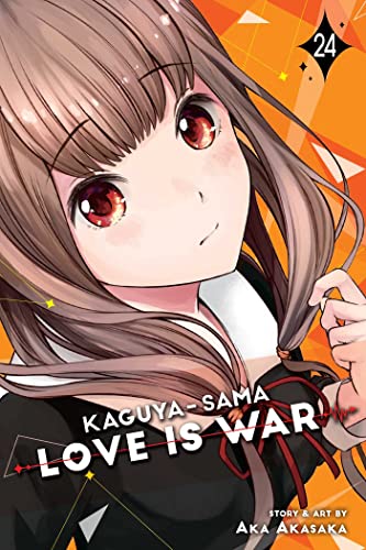 Manga volume cover featuring a girl with long brown hair and red eyes.