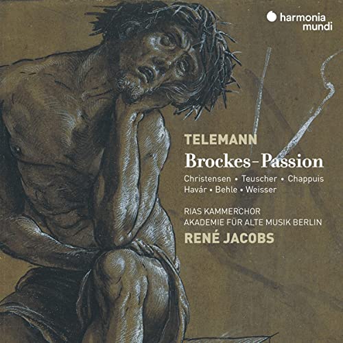 CD cover: sketch of a pensive, seated figure with “Telemann” text.